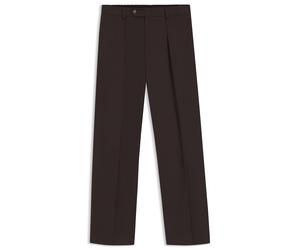 BOSS BOSS BY BECKHAM Bundfaltenhose aus Baumwolle - Style Trousers-252_DB, 50563825 Braun 54