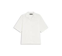 BOSS BOSS BY BECKHAM Relaxed-Fit Hemd aus fließendem Gewebe - Style H-CESAR-CAMP-SH_DB, 50564447 Beige L