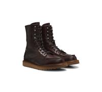 BOSS BOSS BY BECKHAM Schnürboots aus Leder - Style Keaton_Halb_vc_DB, 50572590 Dunkelbraun 42