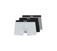 BOSS BOSS ONE Dreierpack Boxershorts mit Logo-Bund - Style BoxerBr 3P BOSS ONE, 50544272 Blau / Grau XS
