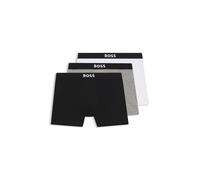 BOSS BOSS ONE Dreierpack Boxershorts mit Logo-Bund - Style BoxerBr 3P BOSS ONE, 50544272 Weiß / Grau / Schwarz XXXL