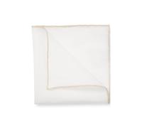 BOSS BOSS ONE Einstecktuch aus Leinen mit kontrastfarbener Bordüre - Style H-POCKET SQ. ONE, 50561709 Hellbeige ONESI