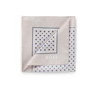 BOSS BOSS ONE Einstecktuch aus Seide mit Digitaldruck und Logo - Style H-POCKET SQ. ONE, 50561707 Hellbeige ONESI