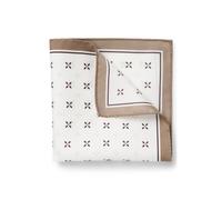 BOSS BOSS ONE Einstecktuch aus Seide mit Print-Muster - Style H-POCKET SQ. ONE, 50572111 Beige gemustert ONESI