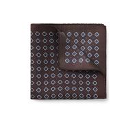 BOSS BOSS ONE Einstecktuch aus Seide mit Print-Muster - Style H-POCKET SQ. ONE, 50572111 Dunkelbraun ONESI