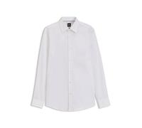 BOSS Herren Hemd H-HANK Slim Fit, weiss, Gr. 44