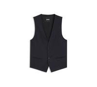 BOSS BOSS ONE Slim-Fit Weste aus Schurwoll-Serge - Style H-Huge-Vest-B1, 50469160 Dunkelblau 94