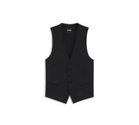 BOSS BOSS ONE - Slim-Fit Weste aus Schurwoll-Serge - Style H-Huge-Vest-B1, 50469160 Schwarz 60