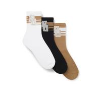 BOSS BOSS SELECTED BY SHOHEI OHTANI Socken im Dreierpack - Style 3P QS Rib CC_SO, 50569801 Schwarz / Weiß / Beige 40-46