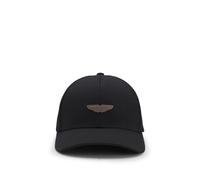 BOSS BOSS x ASTON MARTIN Cap mit Flügel-Aufnäher aus Veloursleder - Style Zed-J_AM, 50566550 Schwarz ONESI