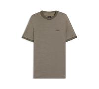 BOSS BOSS x ASTON MARTIN T-Shirt aus Wolle-Baumwoll-Jacquard - Style C-Thompson 242_AM, 50553812 Hellbraun S