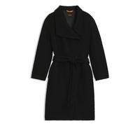 BOSS Bouclé-Mantel mit Gürtel und Stehkragen - Style C_Cayla, 50549084 Schwarz 38