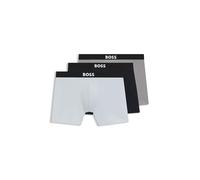 BOSS Eng anliegende Boxershorts aus Stretch-Baumwolle im Dreierpack - Style BoxerBr 3P BOSS ONE, 50544272 Blau / Grau M