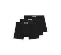 BOSS Dreier-Pack eng anliegende Boxershorts aus Stretch-Baumwolle mit Logos - Style BoxerBr 3P BOSS ONE, 50544272 Schwarz 5XL