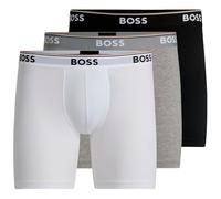Hugo Boss Boxershorts BoxerBrLong 3P Power – 3er-Pack, elastischer Logo-Bund, Offwhite Gr. M