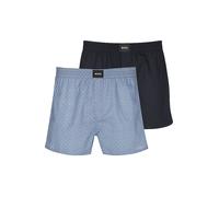 BOSS Boxershorts aus reiner Baumwolle im 2er-Pack in Blau, Größe M