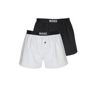 BOSS Boxershorts 2er Pkg open grey hellgrau | M