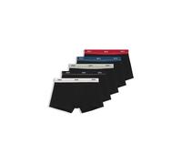BOSS Fünferpack eng anliegende Boxershorts mit kurzem Bein aus Stretch-Baumwolle mit Logos am Bund - Style Trunk 5P Essential, 50531660 Schwarz L