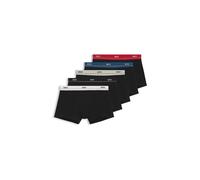 BOSS Essential Boxershorts schwarz weiß rot (5 Stück) - S