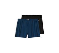 BOSS Boxershorts aus Stretch-Baumwolle im Zweierpack - Style 2P Jersey Boxer, 50544380 Schwarz / Blau L