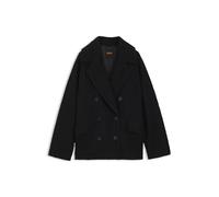 BOSS Orange Boxy Fit Caban-Mantel mit Woll-Anteil Modell 'CABANI' in Black, Größe 42