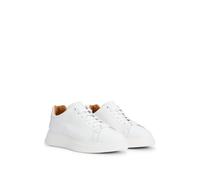 BOSS Sneakers aus Leder mit Gummisohlen - Style Bulton_Runn_lt_N, 50497887 Weiß 46