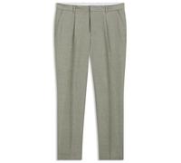 BOSS Bundfaltenhose aus Leinen-Mix - Style C-Perin-PL-253, 50568816 Hellgrün 46