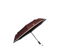 BOSS Burgunderfarbener Taschenschirm mit Double B und Signature-Streifen - Style Pocket umbrella Varsity Burgundy, 58837095 Dunkelrot ONESI