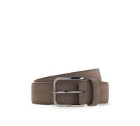 BOSS Business-Gürtel aus Leder mit polierter Schließe aus Metall - Style Madison-B1_SdGm_Sz35, 50574430 Beige 90