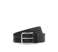 BOSS Business-Gürtel aus Leder mit polierter silberner Schließe - Style Madison-B1_GrSw_Sz35, 50568648 Schwarz 100