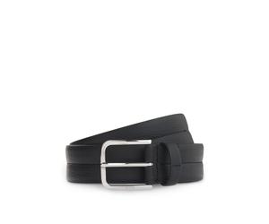 BOSS Business-Gürtel aus Leder mit polierter silberner Schließe - Style Madison-B1_GrSw_Sz35, 50568648 Schwarz 115