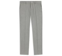 BOSS Business-Hose aus gestreifter Schurwolle - Style H-Genius-253, 50558605 Silber 58