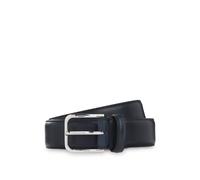 BOSS Business-Ledergürtel mit polierter silberner Schließe - Style Madison-B1_VLSt_Sz35, 50558700 Dunkelblau 95