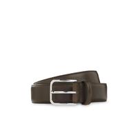 BOSS Business-Ledergürtel mit polierter silberner Schließe - Style Madison-B1_VLSt_Sz35, 50558700 Dunkelgrün 120