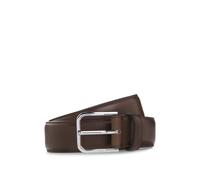 BOSS Business-Ledergürtel mit polierter silberner Schließe - Style Madison-B1_VLSt_Sz35, 50558700 Dunkelbraun 115
