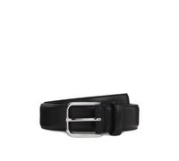 BOSS Business-Ledergürtel mit polierter silberner Schließe - Style Madison-B1_VLSt_Sz35, 50558700 Schwarz 105