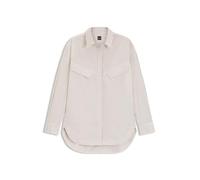 BOSS Oversized Bluse aus gestreifter Baumwolle - Style C_Bostaffa_1, 50543554 Hellbeige 40