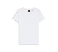 BOSS Orange T-Shirt mit Label-Stitching Modell 'Esogo' in Weiss, Größe L