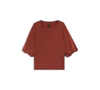 BOSS Oversized-Fit Sweatshirt mit kurzen Ballonärmeln - Style C_Etami, 50556383 Dunkelrot XL