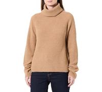 Strickpullover BOSS ORANGE "Falodina Premium Damenmode", Damen, Gr. L (40), medium beige 260, Strick, Obermaterial: 35% Alpaka, 35% Wolle, 30% Polyamid, unifarben, normal, hoch geschlossener Ausschnit