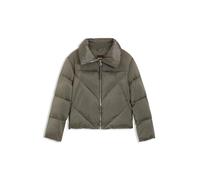 Steppjacke BOSS ORANGE "Padilena Premium Damenmode", Damen, Gr. 42, open grün 344, Web, Obermaterial: 100% Polyamid, unifarben, regular fit normal, elastischer Bund, Jacken, Regular Fit mit Stehkragen