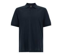 BOSS Poloshirt mit Johnny-Kragen aus Baumwoll-Jacquard - Style C-Ponti 118, 50565176 Dunkelblau XXL