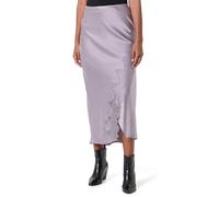 BOSS Maxirock aus Satin im Wickel-Stil mit Spitzenbesatz - Style C_Vlace, 50548389 Flieder 36