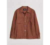 BOSS CAMEL Corvin Linen Overshirt Medium Brown Rot 50