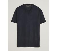 BOSS CAMEL Nottano Silk Knitted T-Shirt Dark Blue Blau XL