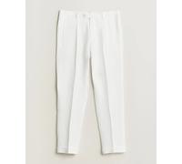BOSS CAMEL Peet Linen Pleated Trousers White Weiß 52
