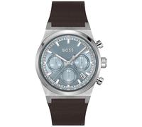 BOSS Chronograph Quarz Uhr für Herren Kollektion Candor Chrono - Erhältlich mit Edelstahl-, Leder- oder Silikonarmband