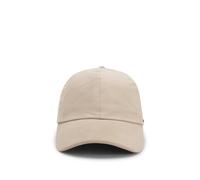 BOSS Cap aus Baumwoll-Gabardine mit Schirm aus Veloursleder - Style Symon-GA-SU, 50566227 Hellbeige ONESI