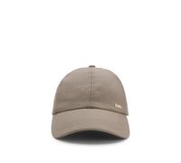 BOSS Cap aus Baumwoll-Mix mit Cordstruktur und Metall-Logo - Style Ari-Rib, 50566240 Hellbraun ONESI