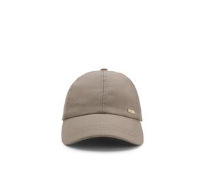 BOSS Cap aus Baumwoll-Mix mit Cordstruktur und Metall-Logo - Style Ari-Rib, 50566240 Hellbraun ONESI